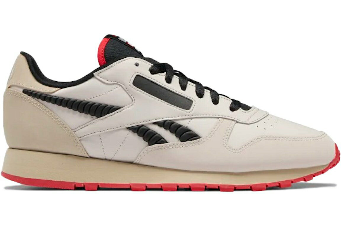 リーボック クラシック レザー 白色 ホワイト 赤 レッド スニーカー メンズ 【 REEBOK CLASSIC LEATHER CASA DEL PAPEL MONEY HEIST / MOON WHITE PEBBLE VECTOR RED 】