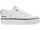 アディダス コア 白色 ホワイト 黒色 ブラック ハローキティー WOMEN'S スニーカー メンズ 【 ADIDAS NIZZA PLATFORM HELLO KITTY (WOMEN'S) / CORE WHITE CORE WHITE CORE BLACK 】 スニーカー