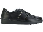 ヴァレンティノ 黒色 ブラック スニーカー メンズ 【 VALENTINO GARAVANI ROCKSTUD UNTITLED BLACK RUTHENIUM-FINISH STUD / BLACK RUTHENIUM FINISH STUD 】