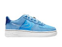 ナイキ 青色 ブルー 白色 ホワイト エアフォース 【 NIKE AIR FORCE 1 LOW LV8 S50 UNIVERSITY BLUE (GS) / UNIVERSITY BLUE WHITE 】 キッズ ベビー マタニティ スニーカー