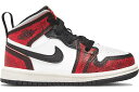 ナイキ ジョーダン ミッド シカゴ 黒色 ブラック 白色 ホワイト 【 JORDAN 1 MID SE WEAR-AWAY CHICAGO (TD) / BLACK WHITE SAIL INFRARED 23 】