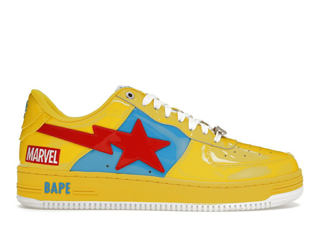 ベイプ コミックス 黄色 イエロー 青色 ブルー スニーカー ユニセックス 【 BAPE A BATHING APE STA MARVEL COMICS THOR (2022) / YELLOW BLUE 】 メンズ