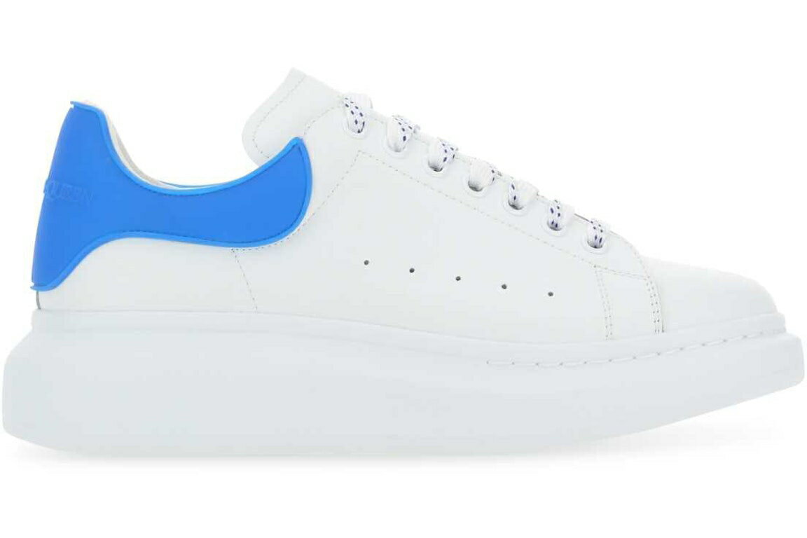 アレキサンダーマックイーン 白色 ホワイト 青色 ブルー スニーカー メンズ 【 ALEXANDER MCQUEEN ALEXANDER MCQUEEN OVERSIZED WHITE BLUE / WHITE BLUE 】