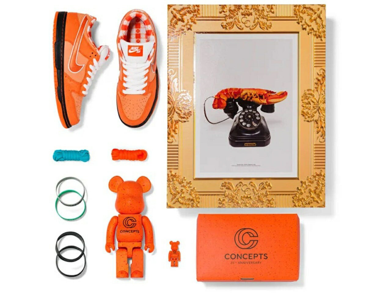 ナイキ エスビー ダンク 橙 オレンジ ダンクロー スニーカー ユニセックス 【 NIKE SB DUNK LOW CONCEPTS ORANGE LOBSTER (SPECIAL BOX) / ORANGE FROST ELECTRO ORANGE 】 メンズ 2