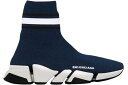 oVAK Xs[h F lCr[ F u[ F ubN F zCg 2.0 WOMEN'S Xj[J[ fB[X y BALENCIAGA SPEED STRIPED NAVY BLUE BLACK WHITE (WOMEN'S) / NAVY BLUE BLACK WHITE z