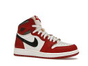 楽天スニケスナイキ ジョーダン ハイ シカゴ 赤 レッド 黒色 ブラック 【 JORDAN 1 RETRO HIGH OG CHICAGO LOST AND FOUND （GS） / VARSITY RED BLACK SAIL MUSLIN 】 キッズ ベビー マタニティ スニーカー