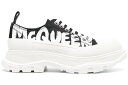 ALT_[}bNC[ F ubN F zCg WOMEN'S Xj[J[ fB[X y ALEXANDER MCQUEEN ALEXANDER MCQUEEN TREAD SLICK LOW LACE UP CANVAS GRAFFITI BLACK WHITE (WOMEN'S) / BLACK WHITE WHITE z