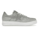 ベイプ 灰色 グレー 白色 ホワイト スニーカー メンズ 【 BAPE A BATHING APE STA SOLEBOX (2023) / GREY DARK GREY WHITE 】