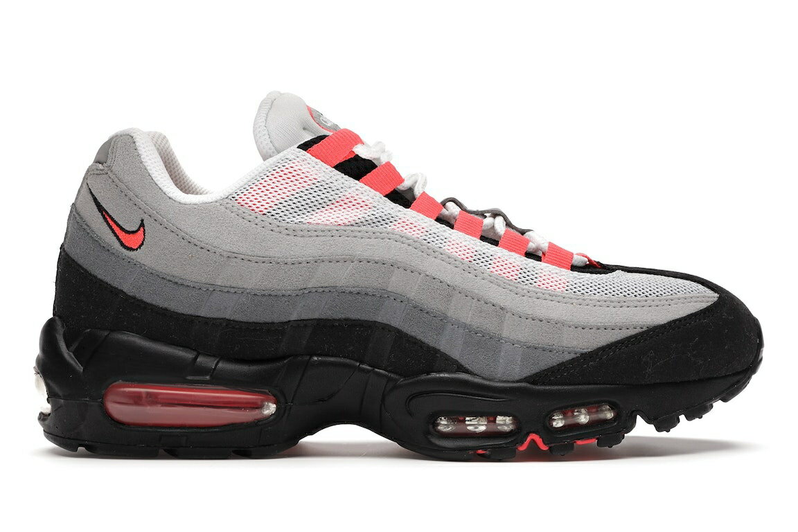 ナイキ マックス 赤 レッド 白色 ホワイト 灰色 グレー エアマックス スニーカー メンズ 【 NIKE AIR MAX 95 SOLAR RED (2011) / WHITE SOLAR RED NEUTRAL GREY 】