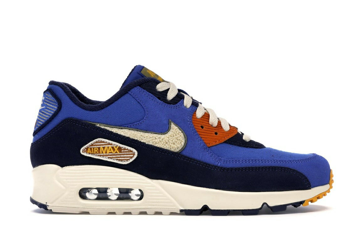 ナイキ マックス ゲーム クリーム 緑 グリーン エアマックス ゲームロイヤル 青 ブルー スニーカー メンズ 【 NIKE AIR MAX 90 GAME ROYAL LIGHT CREAM / GAME ROYAL CAMPER GREEN 】