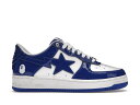 ベイプ パテント レザー 白色 ホワイト 青色 ブルー スニーカー メンズ 【 BAPE A BATHING APE STA PATENT LEATHER WHITE BLUE (2023) / WHITE BLUE 】