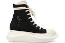 リックオウエンス リックオウエンス ハイ 黒色 ブラック スニーカー メンズ 【 RICK OWENS RICK OWENS DRKSHDW ABSTRACT HIGH TOP EMBROIDERED PENTAGRAM BLACK / 】