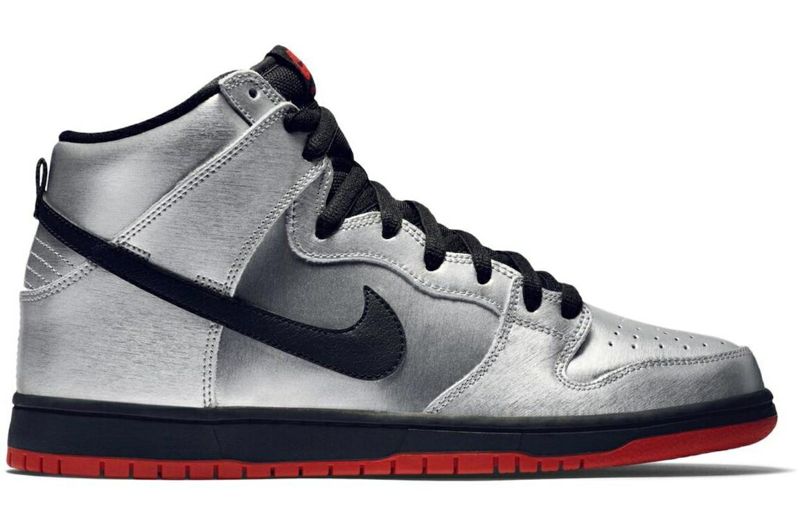 ナイキ エスビー ダンク ハイ 銀色 スチール シルバー ダンクハイ スニーカー メンズ 【 NIKE SB DUNK HIGH STEEL RESERVE / METALLIC SILVER BLK CHALLENGE 】