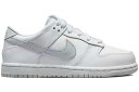 ナイキ ダンク 白色 ホワイト ピュア プラチナム ダンクロー 【 NIKE DUNK LOW WHITE PURE PLATINUM (PS) / WHITE WHITE PURE PLATINUM 】 キッズ ベビー マタニティ スニーカー