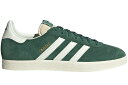 アディダス ガゼル 緑 グリーン 白色 ホワイト クリーム スニーカー メンズ 【 ADIDAS GAZELLE FADED ARCHIVE / DARK GREEN OFF WHITE CREAM 】