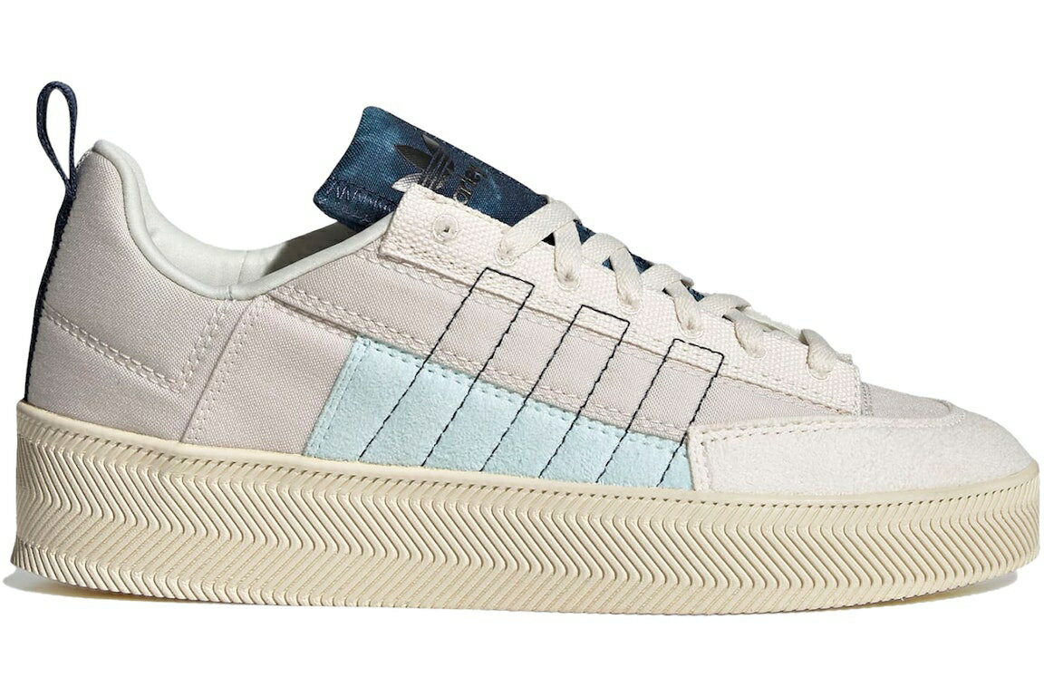 アディダス 白色 ホワイト 青色 ブルー スニーカー メンズ 【 ADIDAS NIZZA LO PARLEY WONDER WHITE ALMOST BLUE / WONDER WHITE ALMOST BLUE OFF 】