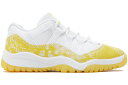 iCL W[_ F CG[ F zCg y JORDAN 11 RETRO LOW YELLOW SNAKESKIN (TD) / WHITE TOUR YELLOW SAIL z