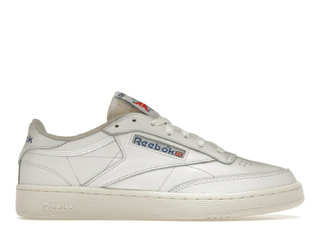 リーボック クラブ 白色 ホワイト 青色 ブルー スニーカー メンズ 【 REEBOK CLUB C 85 WHITE VECTOR BLUE / FOOTWEAR WHITE CHALK VECTOR 】