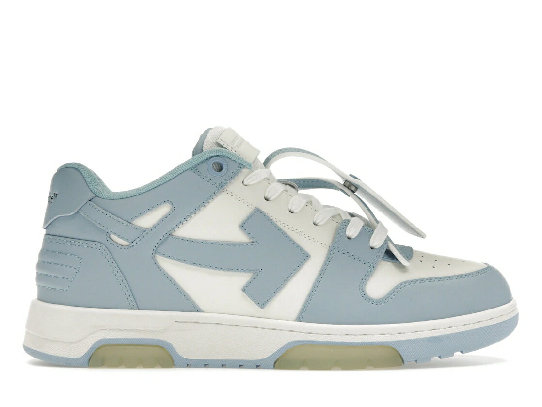 オフホワイト レザー 白色 ホワイト 青色 ブルー スニーカー メンズ 【 OFF-WHITE OUT OF OFFICE CALF LEATHER WHITE BABY BLUE / WHITE BABY BLUE 】