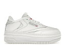 リーボック クラブ 白色 ホワイト ピュア 灰色 グレー WOMEN'S スニーカー レディース 【 REEBOK CLUB C EXTRA FOOTWEAR WHITE (WOMEN'S) / FOOTWEAR WHITE PURE GREY 】