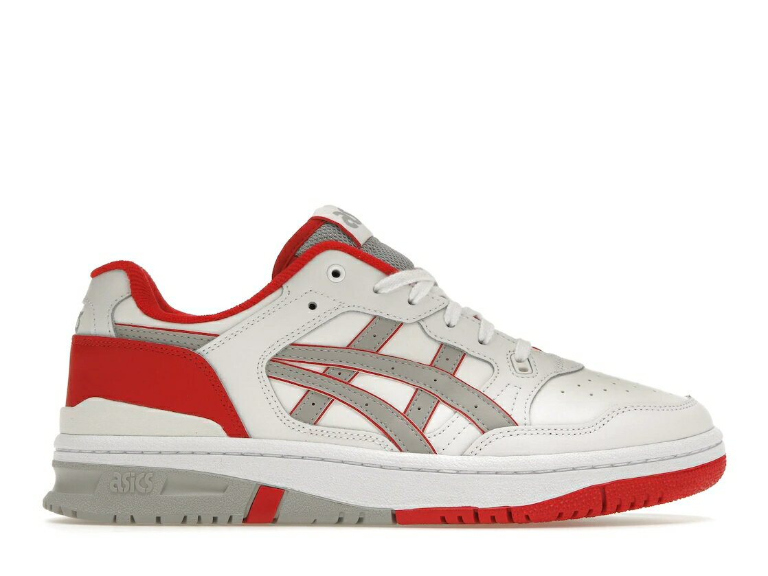 アシックス 白色 ホワイト 赤 レッド 灰色 グレー スニーカー メンズ 【 ASICS EX89 WHITE RED GREY / WHITE RED GREY 】