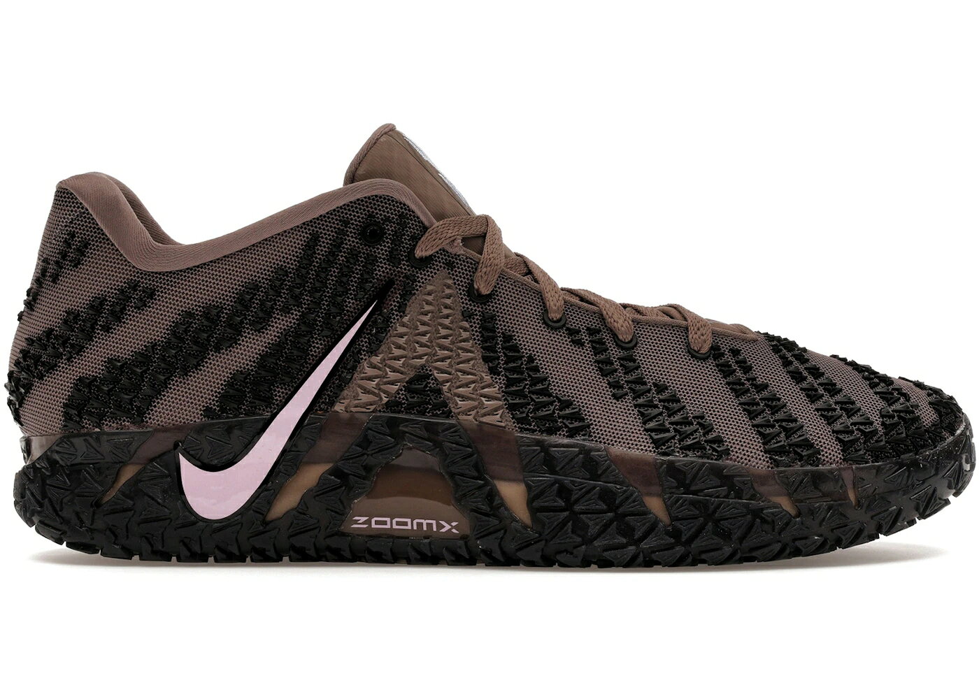 ナイキ 茶色 ブラウン ピンク 黒色 ブラック スニーカー メンズ NIKE JA 3 SHOWSTOPPER / MINK BROWN PINK FOAM BLACK