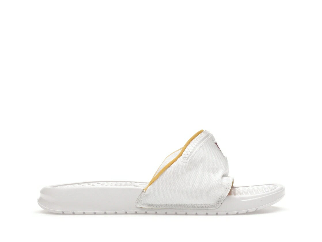 ナイキ ベナッシ サンダル 白色 ホワイト ゴールド スニーカー メンズ 【 NIKE BENASSI JDI FANNY PACK WHITE TOPAZ GOLD / WHITE TOPAZ GOLD WHITE 】