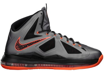 ナイキ NIKE レブロン スニーカー 【 LEBRON X LAVA CHARCOAL TOTAL ORANGEBLACK 】 メンズ