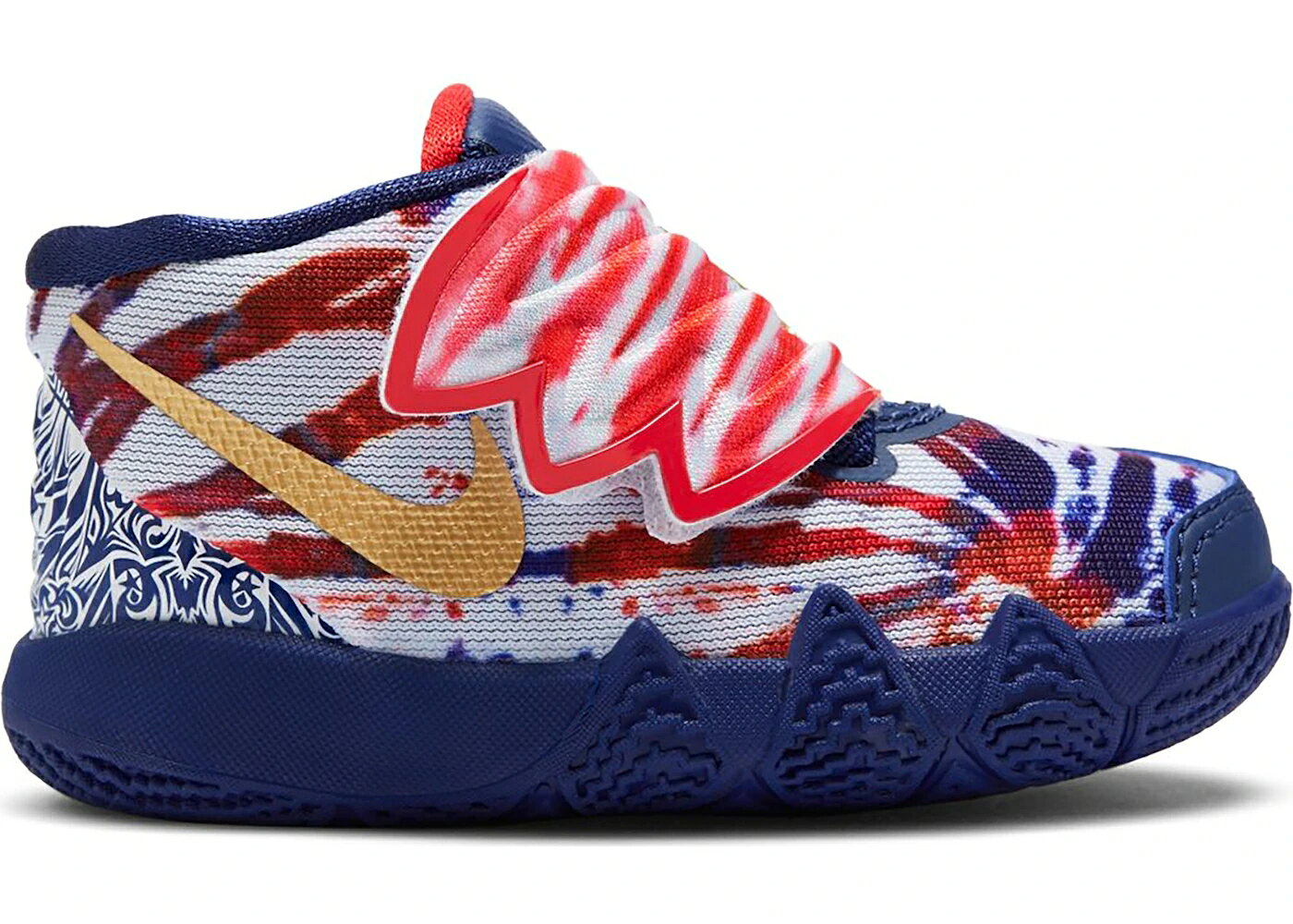 ナイキ ネクタイ 青色 ブルー ゴールド ベビー NIKE KYBRID S2 TIE DYE USA (TD) / BLUE VOID METALLIC..