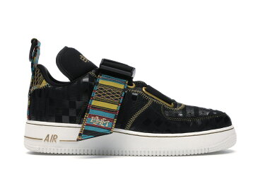 ナイキ NIKE エア スニーカー 【 AIR FORCE 1 UTILITY BHM 2019 BLACK METALLIC GOLDWHITE 】 メンズ