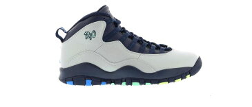 ナイキ ジョーダン JORDAN スニーカー 【 10 RETRO RIO WOLF GREY PHOTO BLUEOBSIDIANGREEN GLOW 】 メンズ