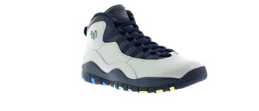 ナイキ ジョーダン JORDAN スニーカー 【 10 RETRO RIO WOLF GREY PHOTO BLUEOBSIDIANGREEN GLOW 】 メンズ