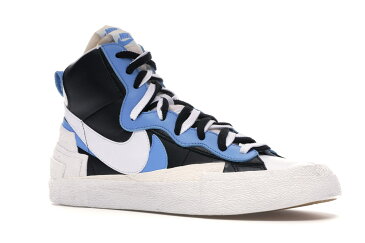 ナイキ NIKE ブレーザー ブレイザー ミッド 白 ホワイト 黒 ブラック レジェンド スニーカー 【 WHITE BLACK LEGEND BLAZER MID SACAI BLUE BLACKLEGEND 】 メンズ 送料無料