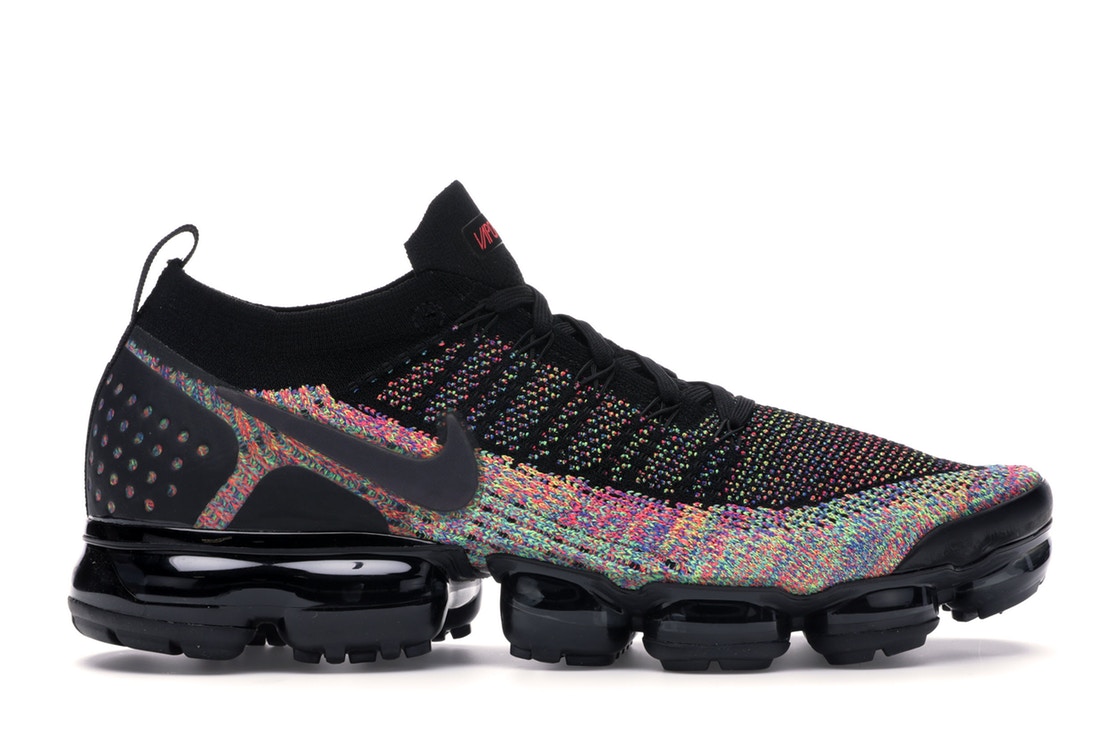 ナイキ NIKE エア 黒 ブラック スニーカー 【 AIR BLACK VAPORMAX 2 MULTICOLOR RACER PINKRACER BLUEBLACK 】 メンズ