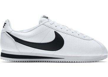 ナイキ NIKE クラシック コルテッツ レザー 白 ホワイト スニーカー 【 WHITE CLASSIC CORTEZ LEATHER BLACK 】 メンズ 送料無料