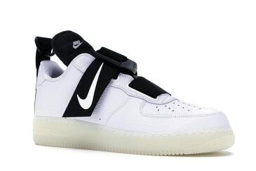 ナイキ NIKE エア 白 ホワイト スニーカー 【 AIR WHITE FORCE 1 UTILITY BLACK 】 メンズ