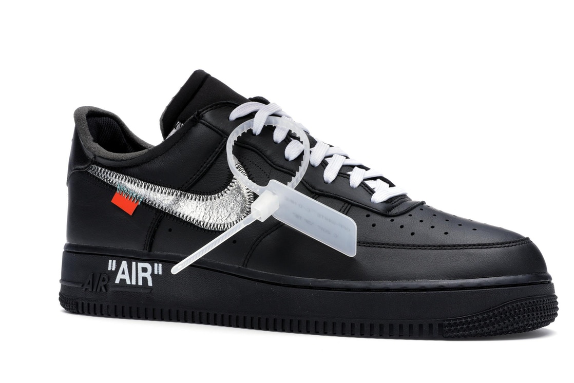 ナイキ NIKE エア '07 スニーカー 【 AIR FORCE 1 VIRGIL X MOMA NO SOCKS BLACK METALLIC SILVERBLACK 】 メンズ