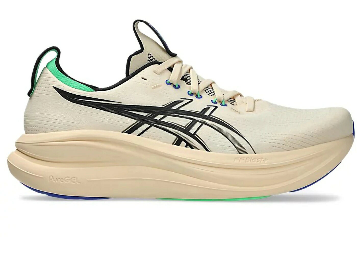 アシックス 黒色 ブラック スニーカー メンズ ASICS GEL-NIMBUS 28 SEASHELL BLACK / SEASHELL BLACK