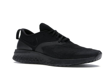 ナイキ NIKE フライニット スニーカー 【 ODYSSEY REACT 2 FLYKNIT TRIPLE BLACK BLACKWHITE 】 メンズ