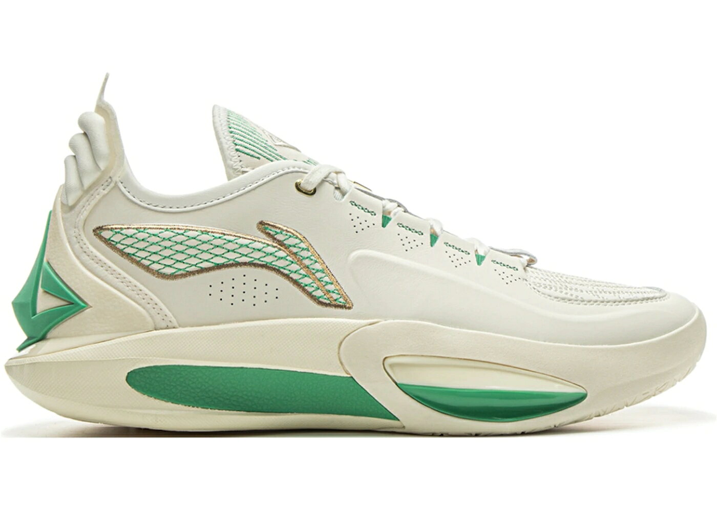 リーニン クリーム 緑 グリーン スニーカー メンズ LI-NING JIMMY BULTER JB3 CREAM GREEN / CREAM GREEN