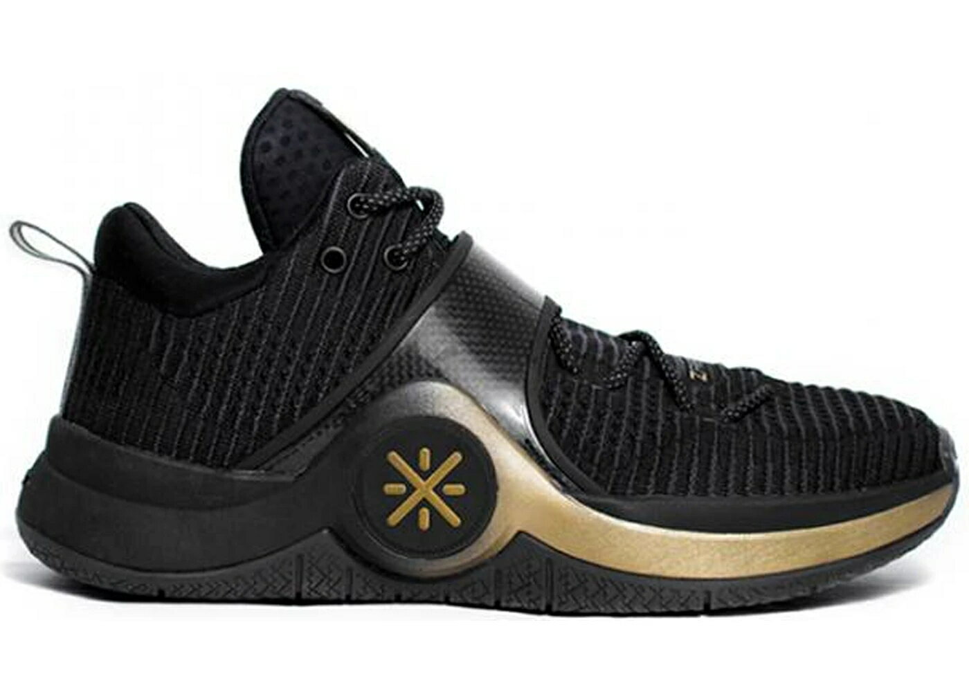 リーニン ウェイド 黒色 ブラック ゴールド スニーカー メンズ LI-NING WAY OF WADE 6 FIRST BORN / BLACK GOLD