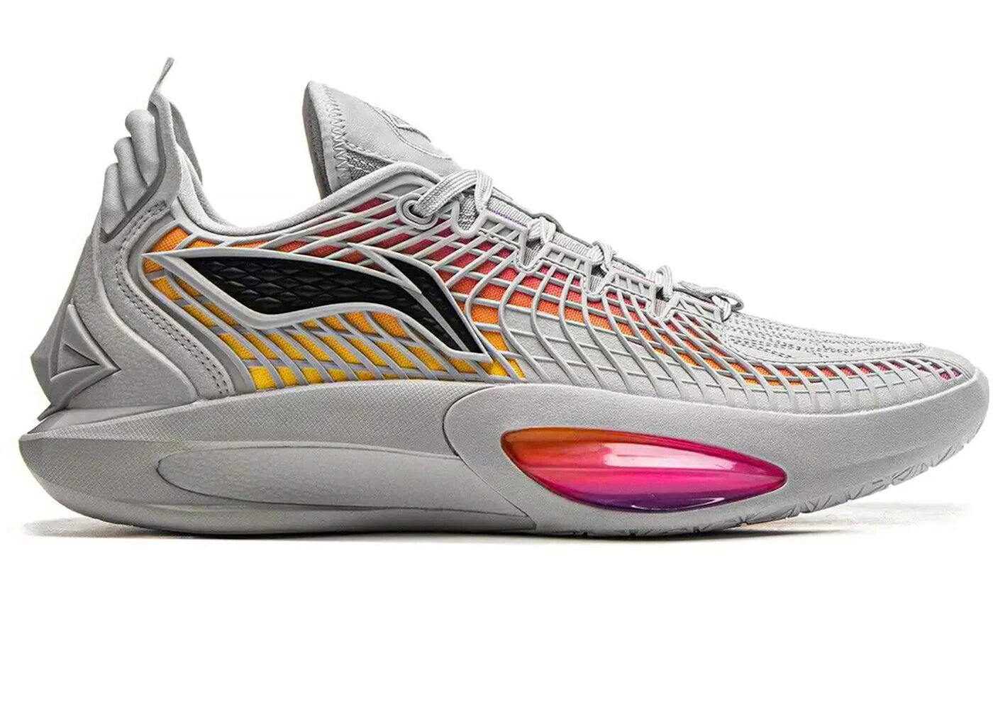 リーニン 灰色 グレー ピンク 黄色 イエロー スニーカー メンズ LI-NING JIMMY BULTER JB3 WEST COAST / GREY PINK YELLOW