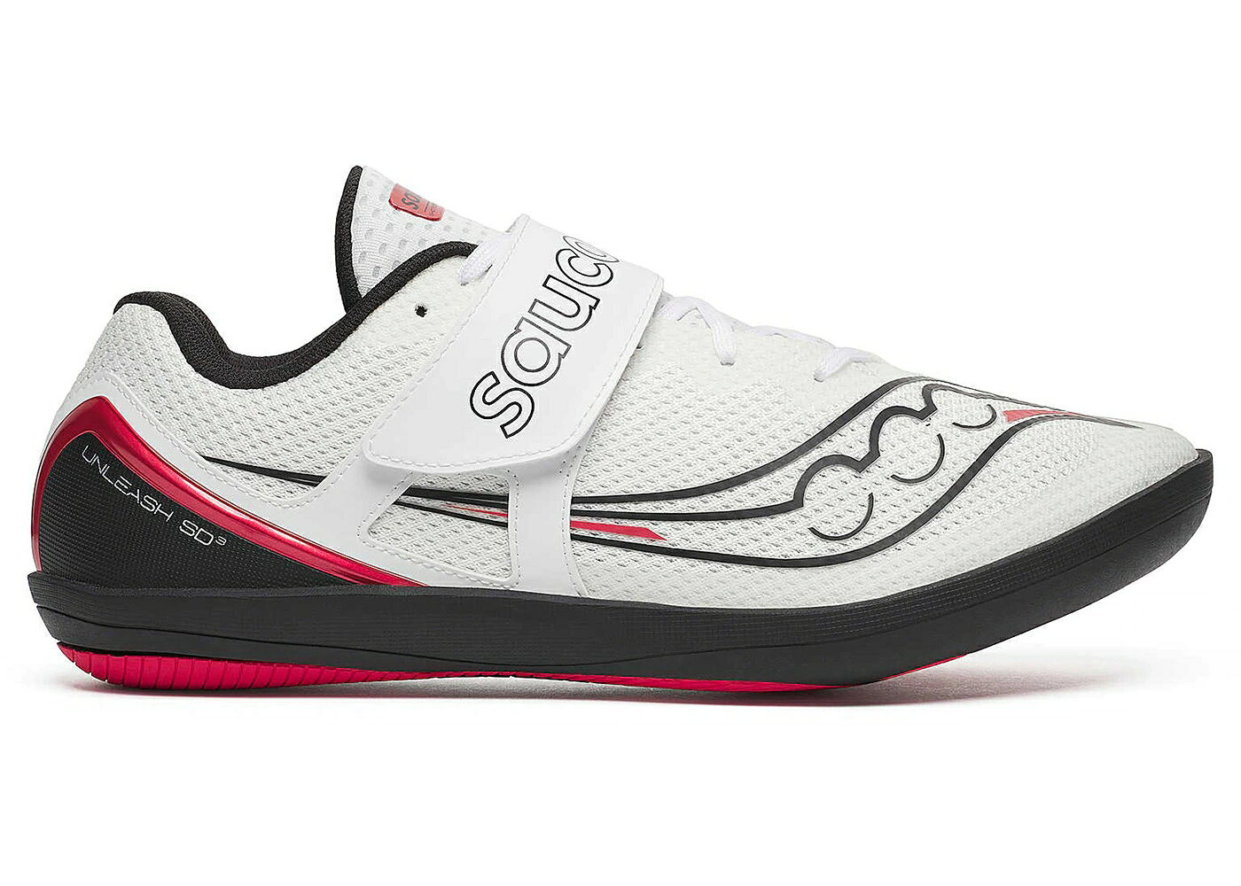 サッカニー 白色 ホワイト 黒色 ブラック 赤 レッド スニーカー メンズ SAUCONY UNLEASH SD 3 WHITE BLACK RED / WHITE BLACK