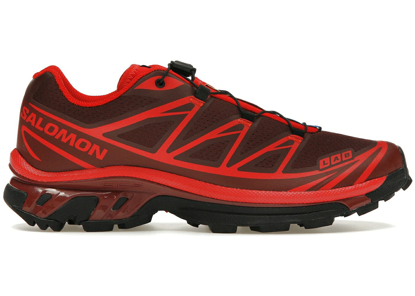 サロモン ハイ 赤 レッド スニーカー メンズ SALOMON XT-6 RUM RAISIN / RUM RAISIN HIGH RISK RED FIRED