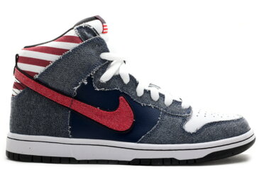 ナイキ NIKE ダンク エスビー ハイ スニーカー 【 SB DUNK HIGH BORN IN THE USA WHITE SPORT REDMIDNIGHT NAVY 】 メンズ