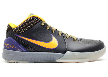 ナイキ NIKE コービー スニーカー 【 KOBE 4 CARPE DIEM BLACK DEL SOLVARSITY PURPLECOOL GREY 】 メンズ