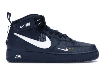 ナイキ NIKE エア ミッド スニーカー 【 AIR FORCE 1 MID UTILITY OBSIDIAN WHITEBLACKTOUR YELLOW 】 メンズ