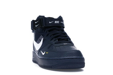 ナイキ NIKE エア ミッド スニーカー 【 AIR FORCE 1 MID UTILITY OBSIDIAN WHITEBLACKTOUR YELLOW 】 メンズ