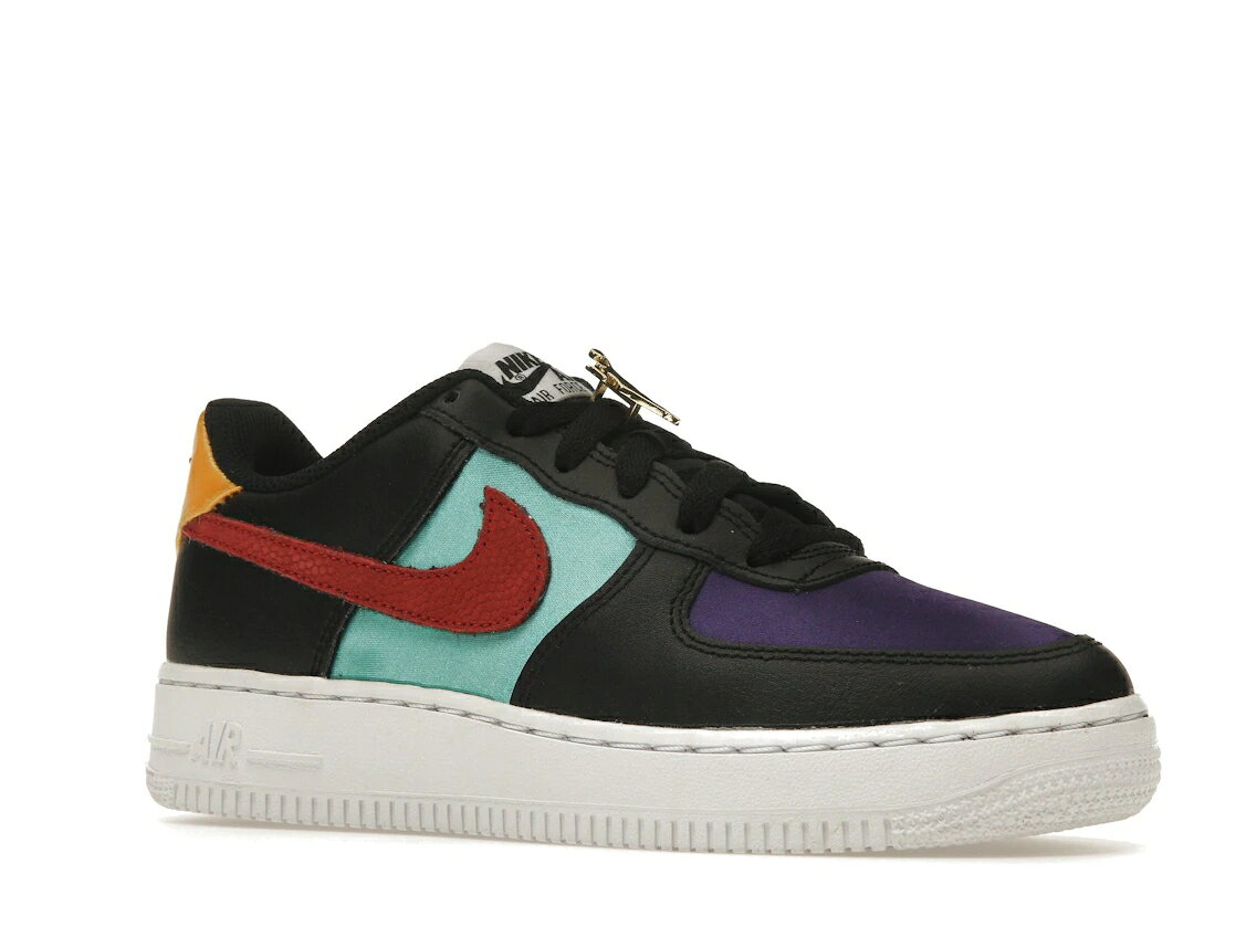 ナイキ 黒色 ブラック コート 紫 パープル エアフォース ジュニア キッズ NIKE AIR...