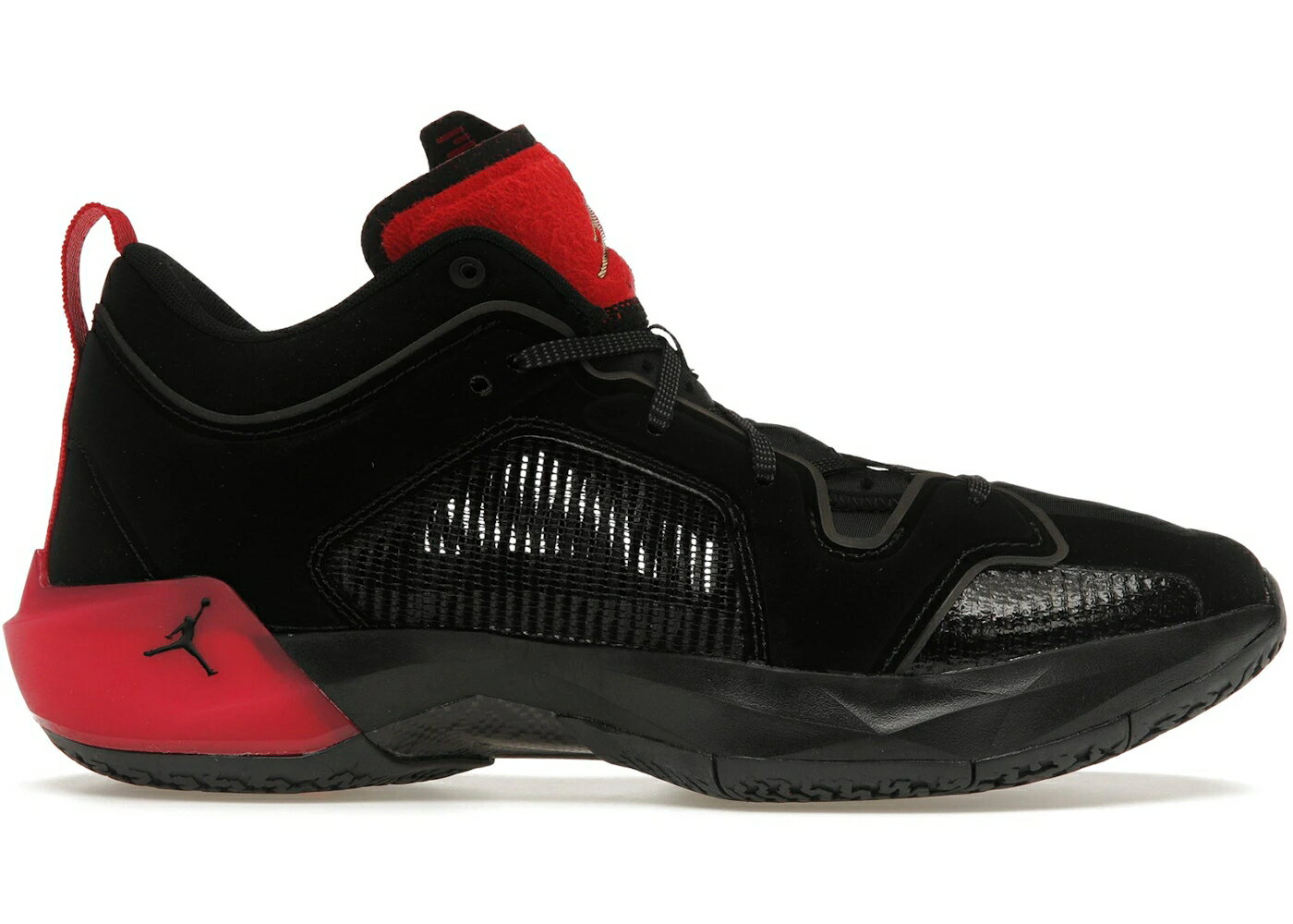 NIKE - ナイキ ジョーダン 黒色 ブラック 赤 レッド 灰色 グレー スニーカー メンズ JORDAN 37 BRED / BLACK UNIVERSITY RED DARK GREY